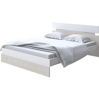 Кровать PROxSON Milton 180x190 (белый/дуб шамони светлый 124)