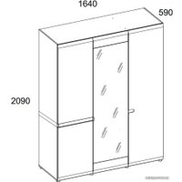 Шкаф распашной Anrex Linate 3D/TYP 22 А Белый/Сонома Трюфель