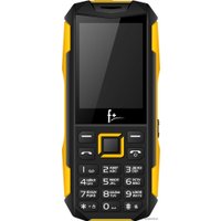 Кнопочный телефон F+ PR240 (черный/желтый)