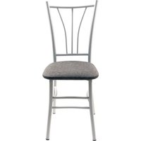 Стул ВВР Трилогия (серый/белый, рогожка)