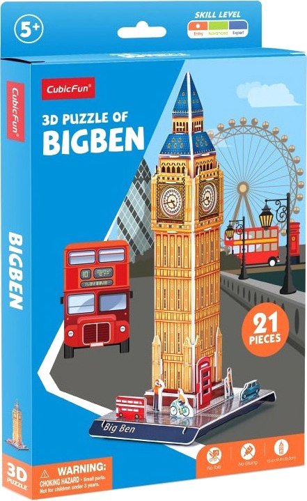 

Конструктор CubicFun Биг-Бен E1625h (21 эл)