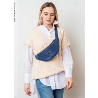 Сумка на пояс Franchesco Mariscotti 1-4618к (флорида сапфир)