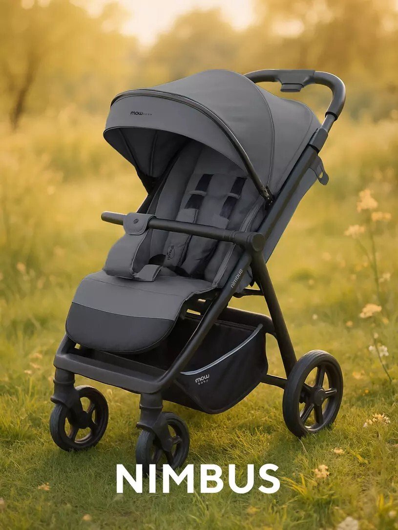 Коляска прогулочная «книга» MOWbaby Nimbus MB103 (серый)
