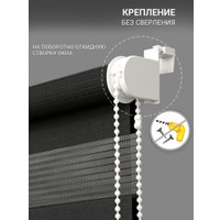 Шторы день-ночь Delfa Сантайм День&Ночь Стандарт СРШ 01МКЭД-DN40611 (55x160, черный)