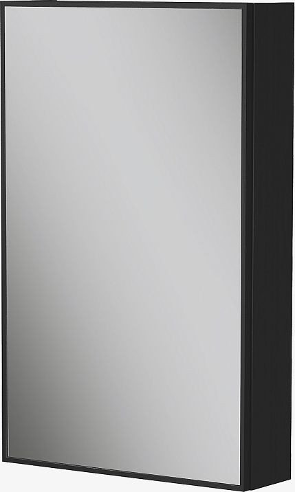 EQUIL Шкаф с зеркалом для ванной Strong 50.1D (дуб черный)