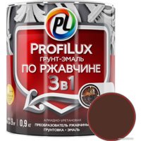 Грунт-эмаль Profilux По ржавчине 3в1 (0.9 кг, коричневый)