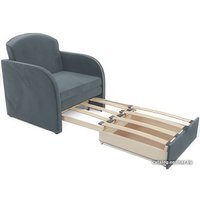 Кресло-кровать Мебель-АРС Малютка (велюр, серо-синий HB-178 26)