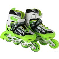 Роликовые коньки Cosmoride Aqua (р. 27-30, белый/зеленый)