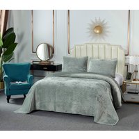 Набор текстиля для спальни Sofi De MarkO Патрисия 160x220 Пок-П-160x220и1 (изумруд 1)