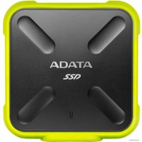Внешний накопитель ADATA SD700 256GB (черный/желтый) [ASD700-256GU3-CYL]