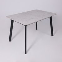 Кухонный стол Lepremo AV 1209/1 МДФ раздвижной 1200-1600x800 (Ароза светлая/черный)