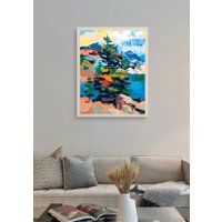 Картина по номерам PaintLine Ели в горах NOSI-A01A4