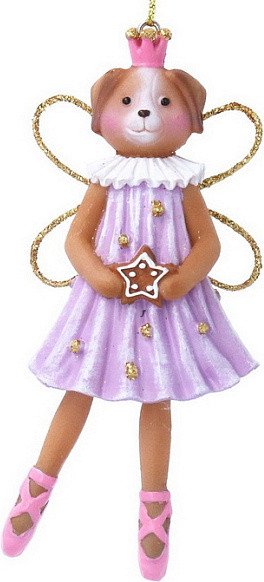 

Елочная игрушка Gisela Graham Animal Ballet Собака-балерина 10338_1