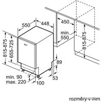 Встраиваемая посудомоечная машина Bosch SPV43M20EU