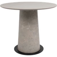 Кухонный стол Lepremo AV 2317 МДФ+керамика 900 (серый матовый Carmen Light Grey/черный+HPL бетао)