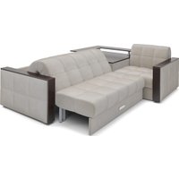 Угловой диван Мебель-АРС Прага НПБ (бархат бежевый Star Velvet 6 Light Beige)