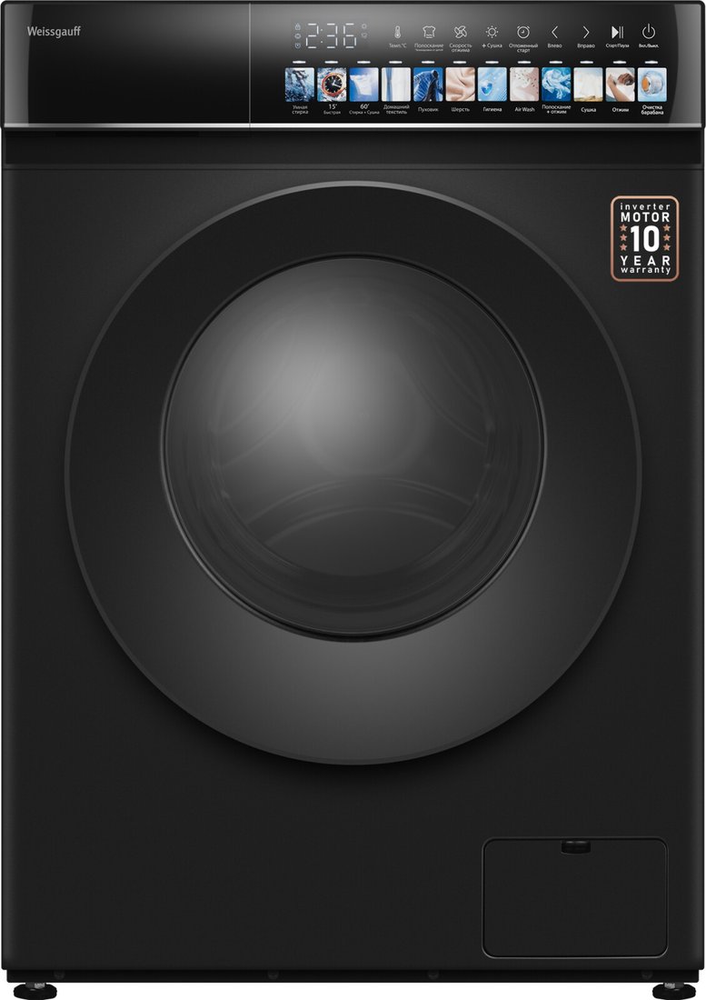 

Стирально-сушильная машина Weissgauff WMD 59211 Touch Inverter Matt Black