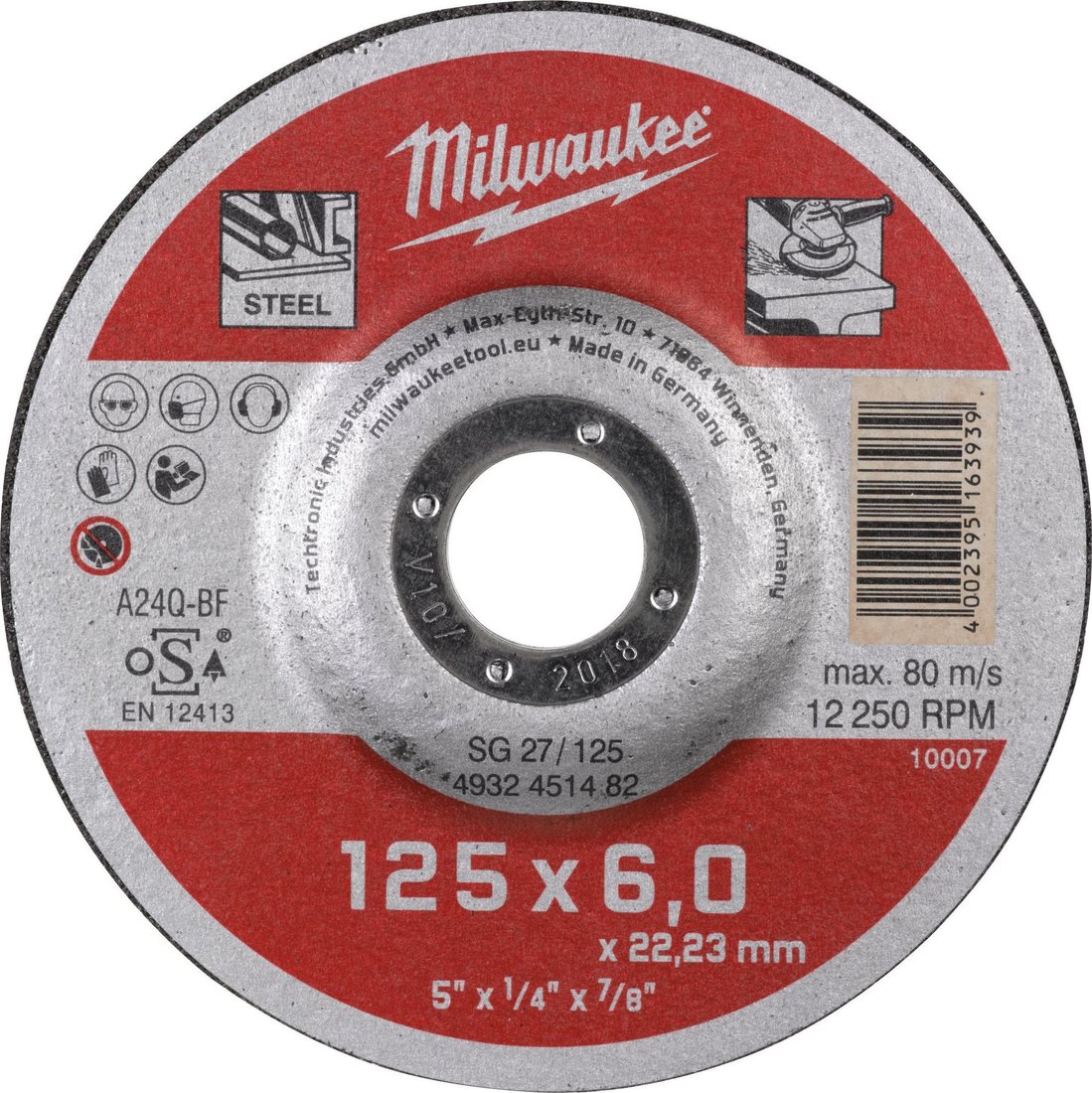 

Шлифовальный круг Milwaukee 4932451482
