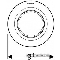 Панель смыва Geberit HyTouchType 01 116.041.21.1 (хром глянцевый)