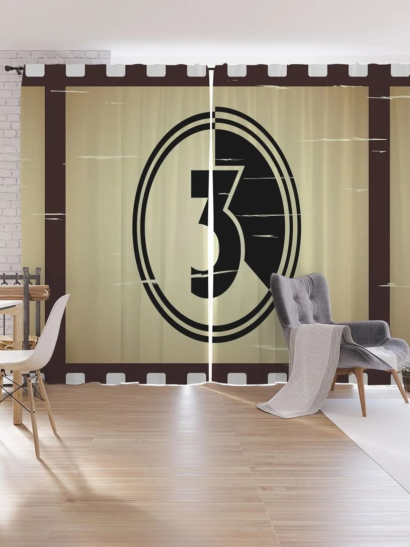 

Комплект штор JoyArty Кинопленка ретро p_67550 (145x265)