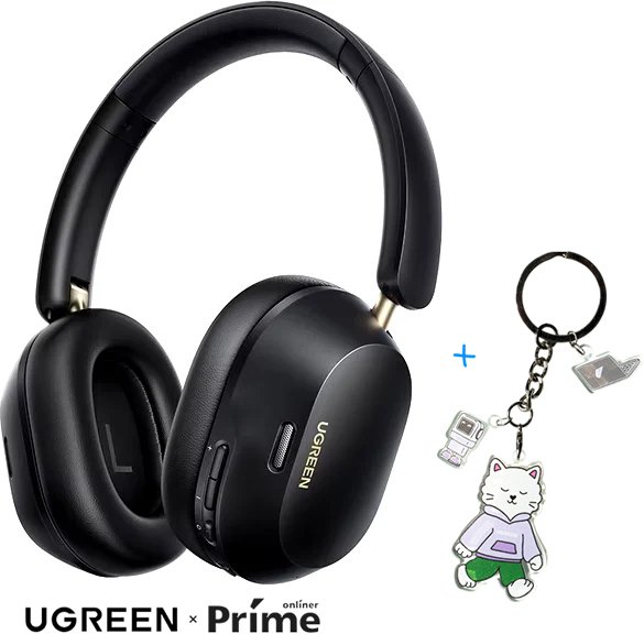 

Наушники Ugreen HiTune Max5c (черный) + брендированный брелок Ugreen