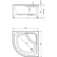 Душевой поддон Aquanet Optimal 90х90x48 293351