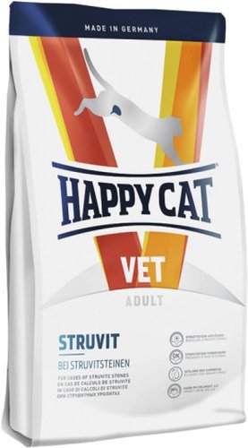 Сухой корм для кошек Happy Cat VET Diet Struvit (для растворения струвитных уролитов - камней) 1 кг