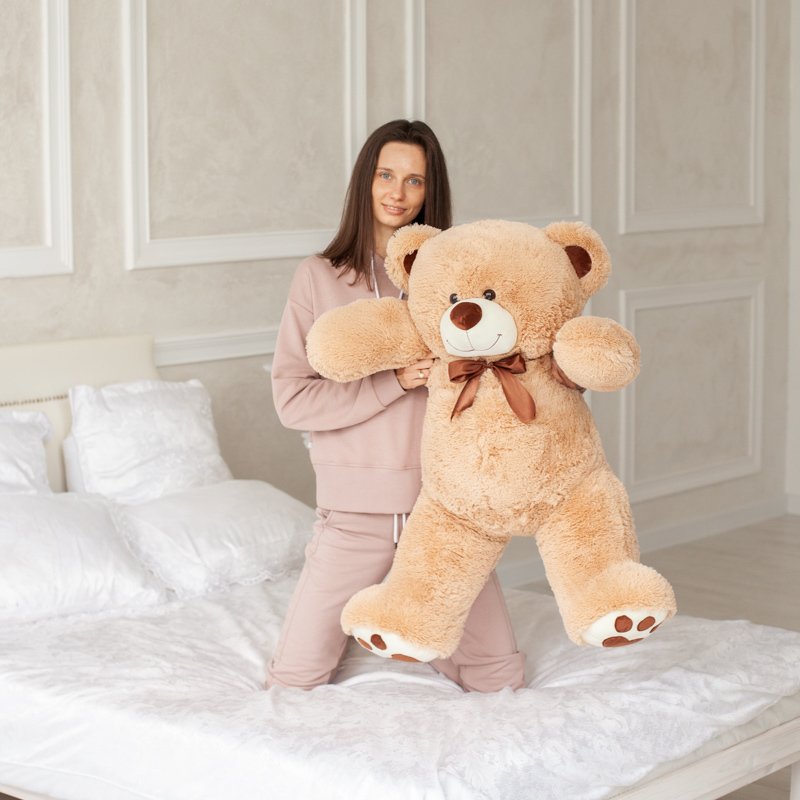 

Большая игрушка Truebear Мишка Tomas 120 cм (кофейный)