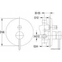Душевая система  Omnires Y SYS YW01 CR