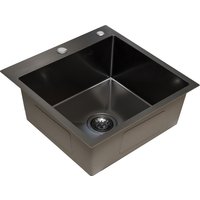 Кухонная мойка Blantek FS-5050HN Honeycomb Nano black ECO (+501F40-B)