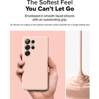 Чехол для телефона Ringke Silicone Magnetic для Galaxy S25 Ultra Pink Sand