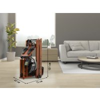 Гребной тренажер Unixfit Wood Rower Dark