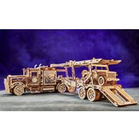 3Д-пазл Wood Trick Прицеп-автовоз с военным кабриоджипом 1234-18