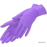 Нитровиниловые перчатки Wally Plastic S (100 шт, сиреневый)