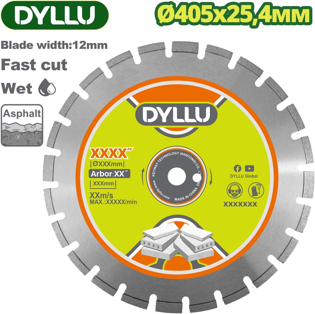

Отрезной диск алмазный Dyllu DTDC7501