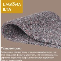 Кровать-тахта Involux Sale + Матрас Lagoma Ilta 90x200x18 км0144 (серый шифер/дуб натюрель)