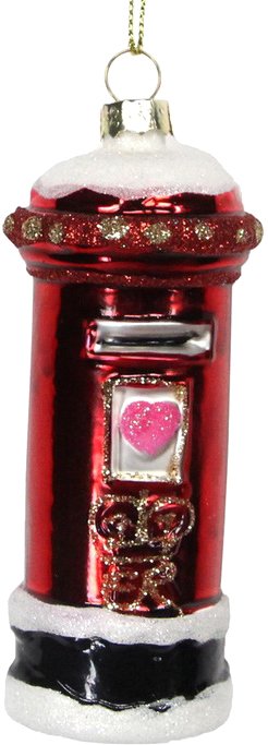

Елочная игрушка Gisela Graham London Christmas. Почтовый ящик заснеженный 1103