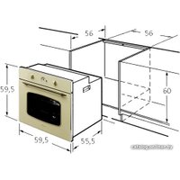 Электрический духовой шкаф Monsher MBO 65M90M3 DB IV