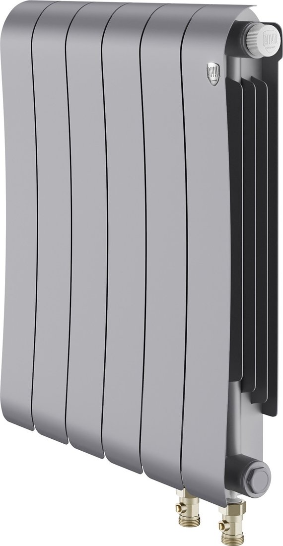 Биметаллический радиатор Royal Thermo Infinity 500 Silver Satin VR80 - 6 секций