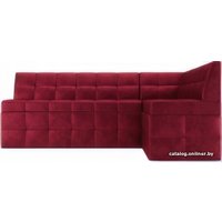 Угловой диван Мебель-АРС Атлантис правый 212x84x135 (бархат красный Star Velvet 3 Dark Red)