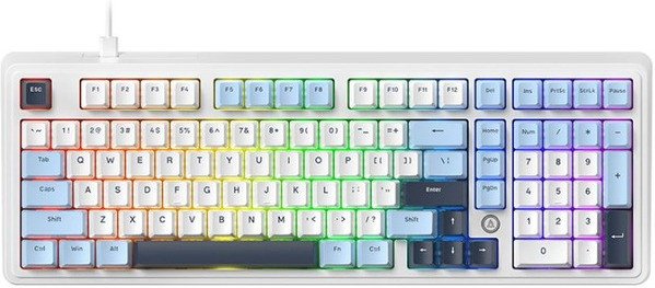 Клавиатура Ajazz AK980 (синий/белый/голубой, Ajazz Daydream)