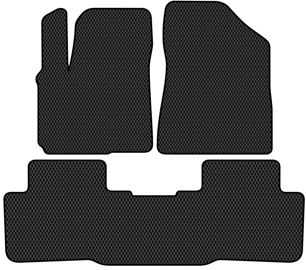 

Комплект ковриков для авто Alicosta Changan CS55 Plus II (suv / SUV) 2021 - Н.В. (черный, ромб)