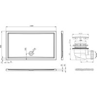 Душевой поддон Lavinia Boho One 3701914S 140х80