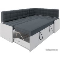 Угловой диван Мебель-АРС Ганновер правый 208x82x133 (велюр серо-синий HB-178 26)