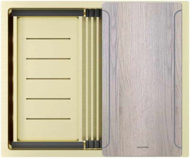 Кухонная мойка Paulmark Next-Multi Sink 54 UNI PM785445-LG (светлое золото)