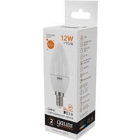 Светодиодная лампочка Gauss Elementary Свеча 12Вт E14 3000K 33112