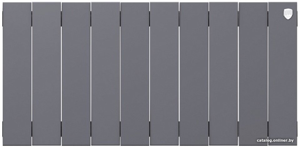 Биметаллический радиатор Royal Thermo PianoForte 300 Silver Satin (10 секций) боковое подключение
