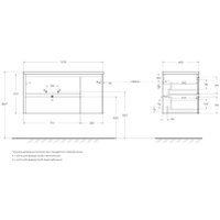  BelBagno Тумба под умывальник KRAFT-1000-2C-1A-SO-RNN-L