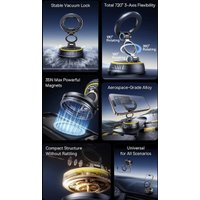 Держатель для смартфона Baseus PrimeTrip VC2 Flex Magnetic Car Mount Suction Cup Version CosmicBlack C0013801