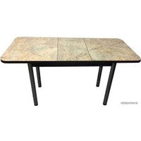 Кухонный стол Solt Мила 1 (мрамор золотой/ноги круглые черные)